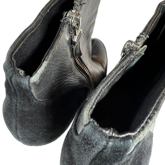 Badgley Mischka Mark + James Dallas Calf Skin Platform Booties - Picture 6 of 13